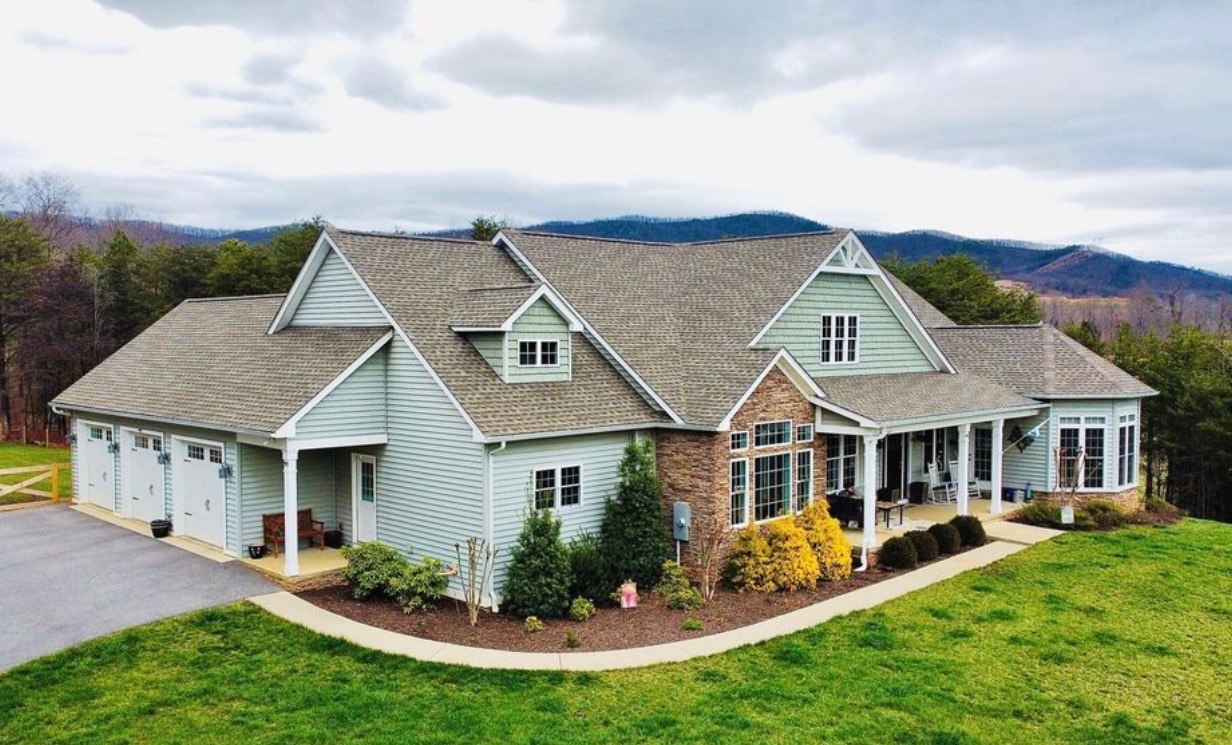 Blue Ridge area home with mountain views
